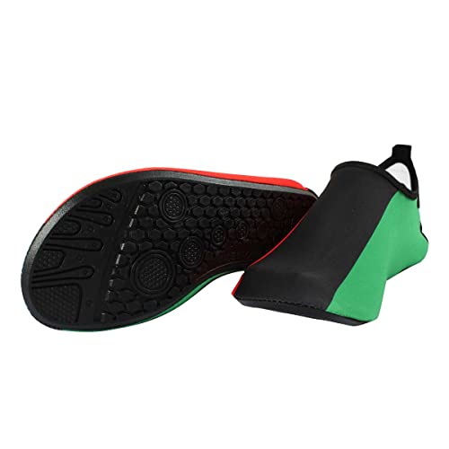 Water Shoes for Women and Men Quick-Dry Swim Beach Shoes for Outdoor Surfing Yoga Exercise Jamaica Flag Caribbean Reggae Rasta