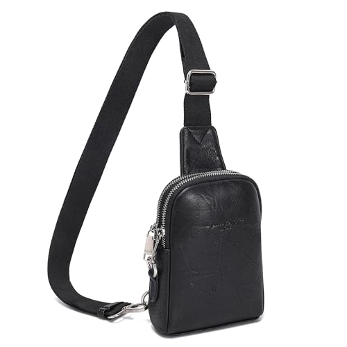 INICAT Travel Small Sling Bag Leather Crossbody Bags for Women Fanny Packs Cross Body Bag for Woman Cross Body Purses