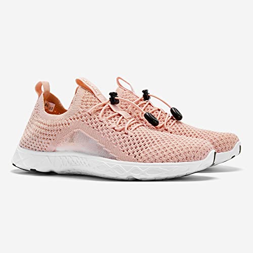 ALEADER Xdrain Women's Water Shoes Mesh Slip On Aqua Shoes for Beach, Swimming, Travel & Tennis