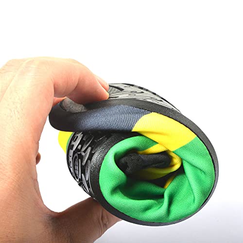 Water Shoes for Women and Men Quick-Dry Swim Beach Shoes for Outdoor Surfing Yoga Exercise Jamaica Flag Caribbean Reggae Rasta