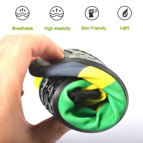 Water Shoes for Women and Men Quick-Dry Swim Beach Shoes for Outdoor Surfing Yoga Exercise Jamaica Flag Caribbean Reggae Rasta