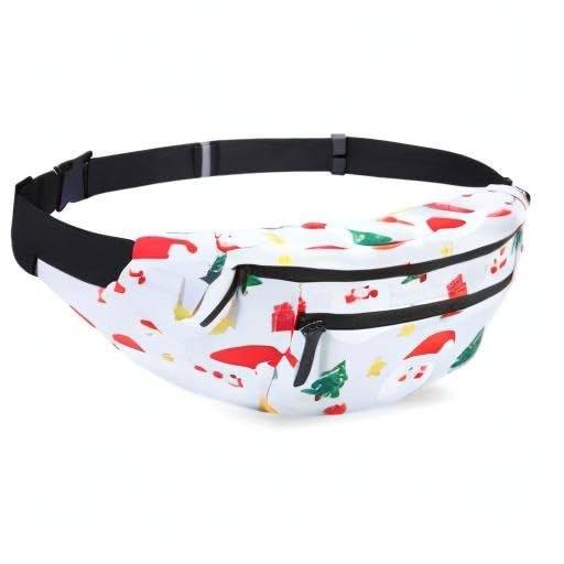 MAXTOP Large Crossbody Fanny Pack with 4-Zipper Pockets,Gifts for Enjoy Sports Festival Workout Traveling Running Casual Hands-Free Wallets Waist Pack Phone Bag Carrying All Phones