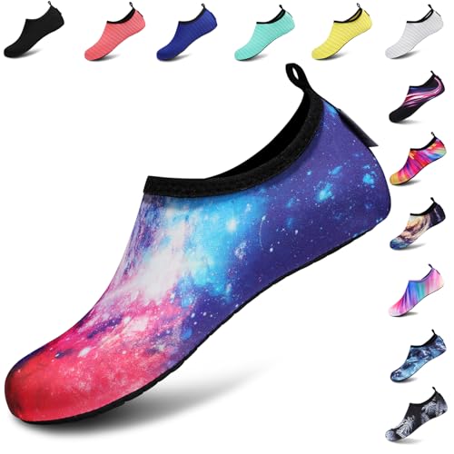 VIFUUR Water Sports Shoes Barefoot Quick-Dry Aqua Yoga Socks Slip-on for Men Women