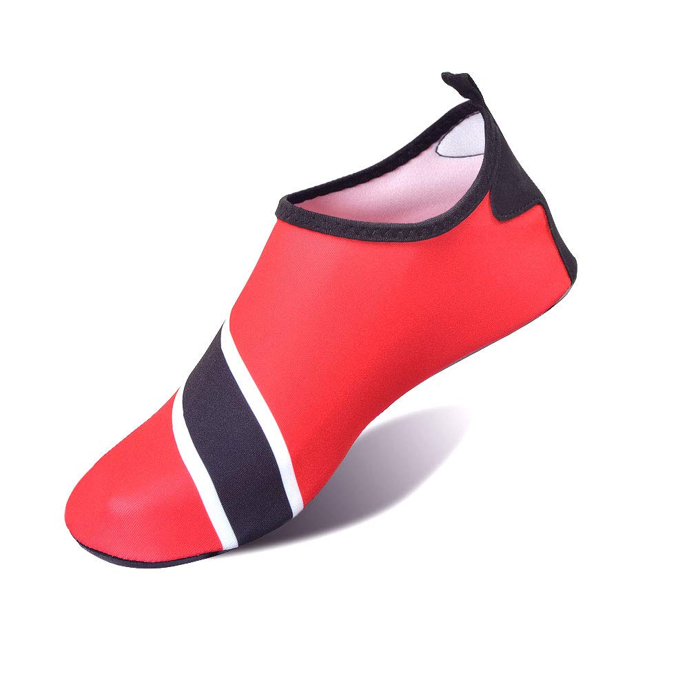 Water Shoes for Women and Men Quick-Dry Swim Beach Shoes for Outdoor Surfing Yoga Exercise Jamaica Flag Caribbean Reggae Rasta