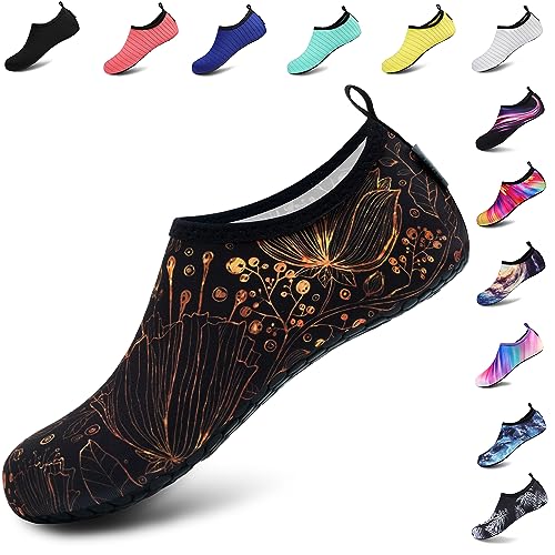 VIFUUR Water Sports Shoes Barefoot Quick-Dry Aqua Yoga Socks Slip-on for Men Women