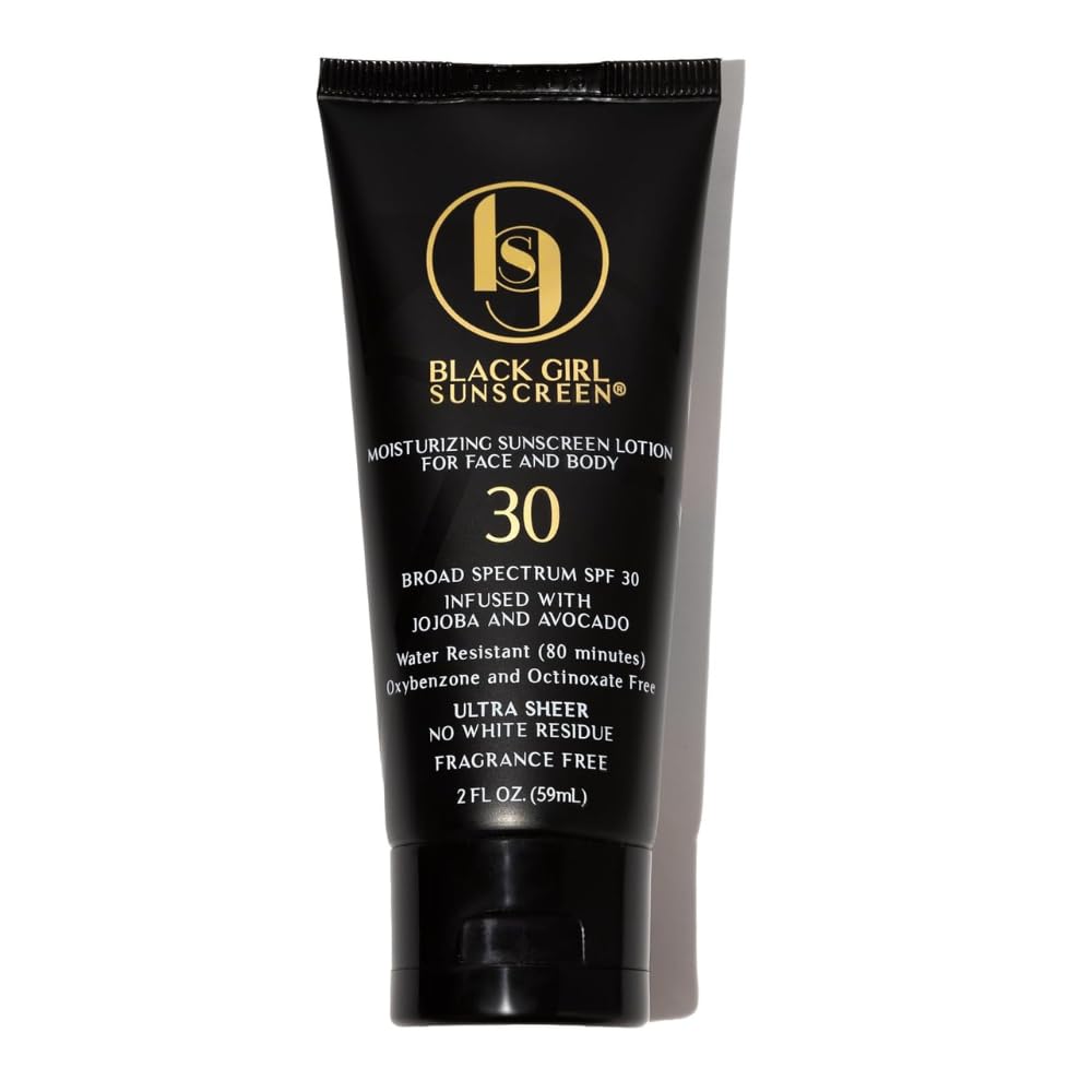 BLACK GIRL SUNSCREEN - Ultimate Sun Protection Kit - SPF 30 Sunscreen Lotion for Face & Body Plus SPF 50 Lip Sungloss for Melanin-Rich Skin