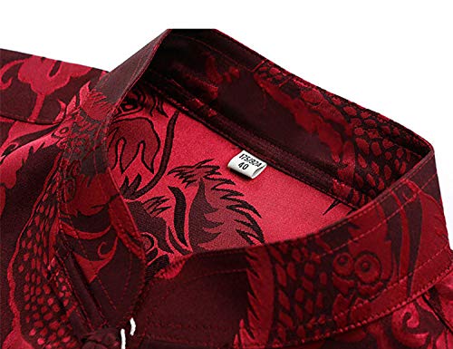 wecotton Tang Suit Men Hanfu Chinese Traditional Clothes Kung Fu Shirt Uniform Long Sleeved Coat Tops and Pants