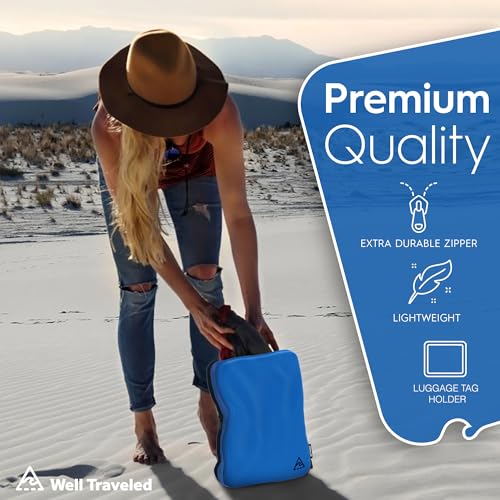 8 Set/4 Set Deluxe Compression Packing Cubes Travel - Maximize Space In Luggage With Patented HybridMax Double Capacity Design, Luxury Compressible Packing Cubes For Travel, Large, Small, & Medium