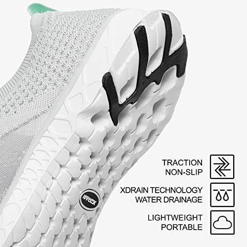 ALEADER Xdrain Women's Water Shoes Mesh Slip On Aqua Shoes for Beach, Swimming, Travel & Tennis