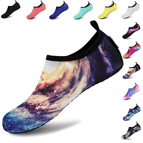VIFUUR Water Sports Shoes Barefoot Quick-Dry Aqua Yoga Socks Slip-on for Men Women