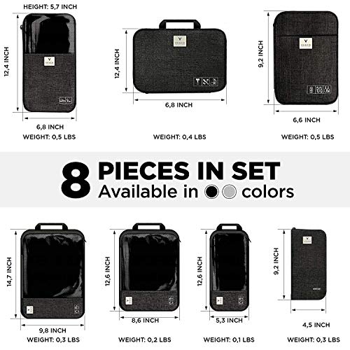 VASCO Compression Packing Cubes for Travel