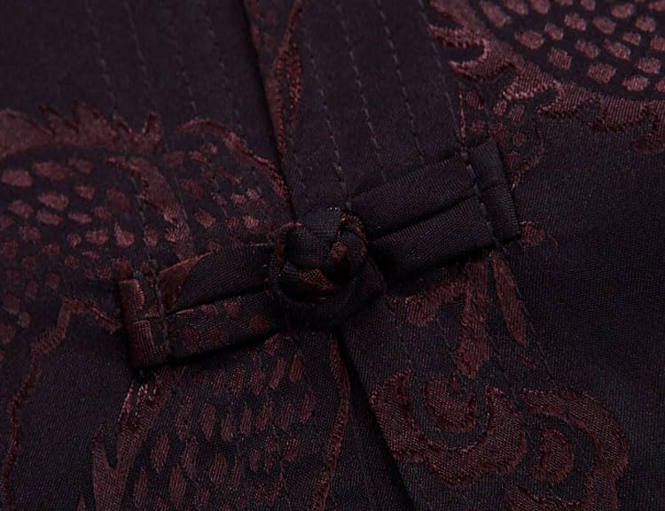 wecotton Tang Suit Men Hanfu Chinese Traditional Clothes Kung Fu Shirt Uniform Long Sleeved Coat Tops and Pants