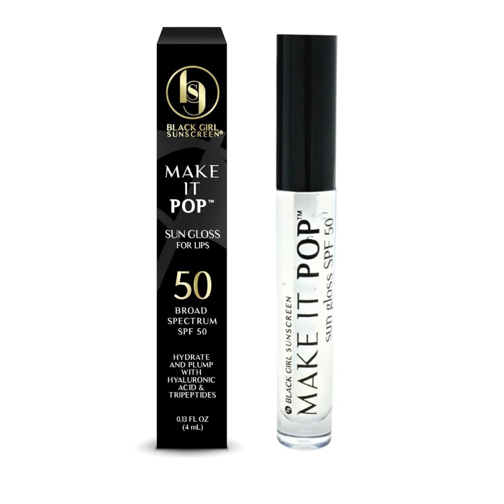 BLACK GIRL SUNSCREEN - Ultimate Sun Protection Kit - SPF 30 Sunscreen Lotion for Face & Body Plus SPF 50 Lip Sungloss for Melanin-Rich Skin