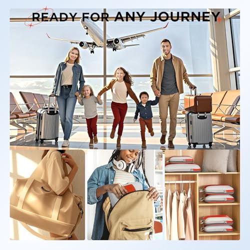 10 Set Compression Packing Cubes for Travel Essentials,Compressible Expandable Packing Cubes for Suitcase,OlarHike Luggage Organizer Bags for Travel,Handy Helper for Organizing Clothes(Black)