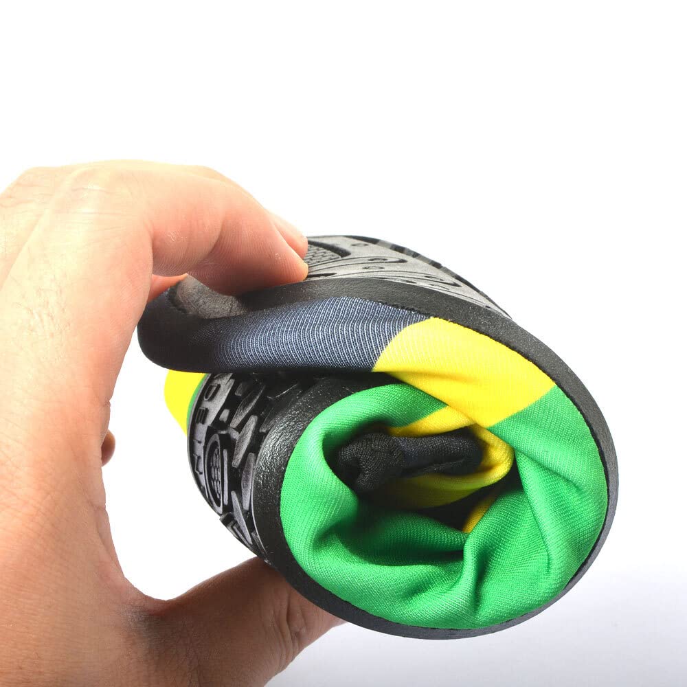 Water Shoes for Women and Men Quick-Dry Swim Beach Shoes for Outdoor Surfing Yoga Exercise Jamaica Flag Caribbean Reggae Rasta