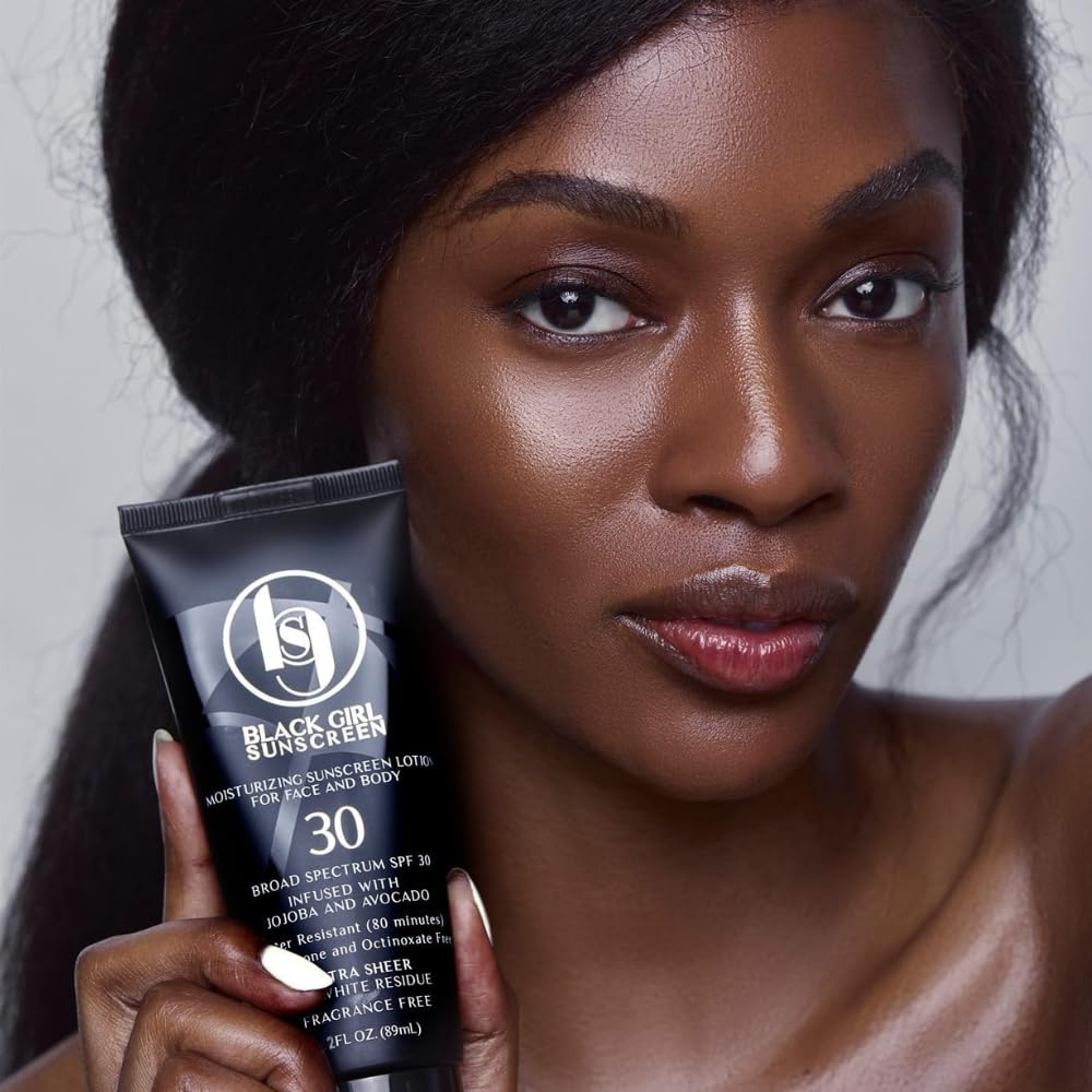 BLACK GIRL SUNSCREEN - Ultimate Sun Protection Kit - SPF 30 Sunscreen Lotion for Face & Body Plus SPF 50 Lip Sungloss for Melanin-Rich Skin