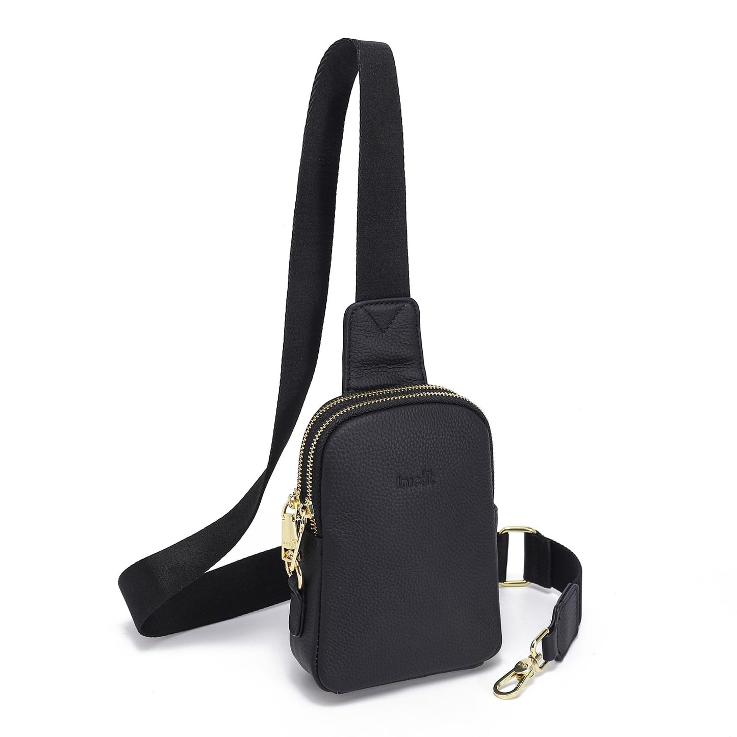 INICAT Travel Small Sling Bag Leather Crossbody Bags for Women Fanny Packs Cross Body Bag for Woman Cross Body Purses
