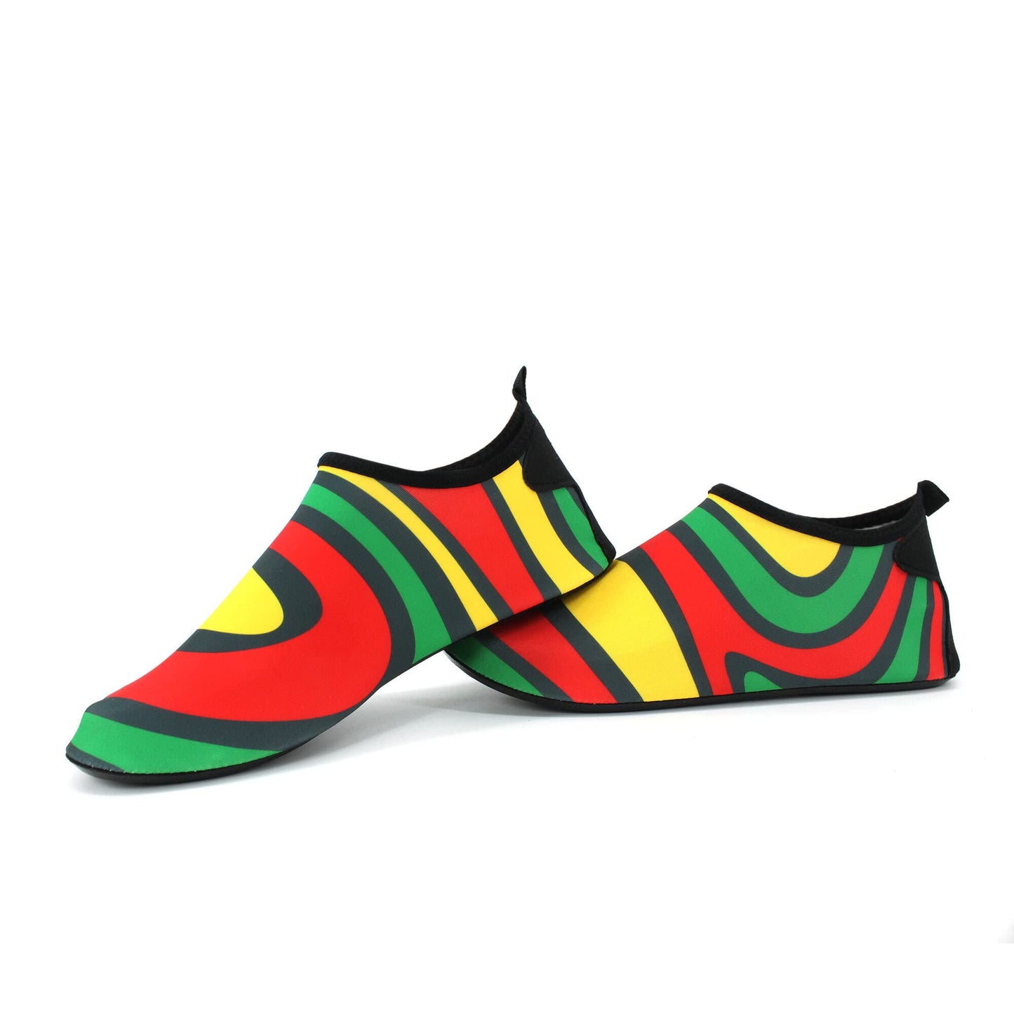 Water Shoes for Women and Men Quick-Dry Swim Beach Shoes for Outdoor Surfing Yoga Exercise Jamaica Flag Caribbean Reggae Rasta