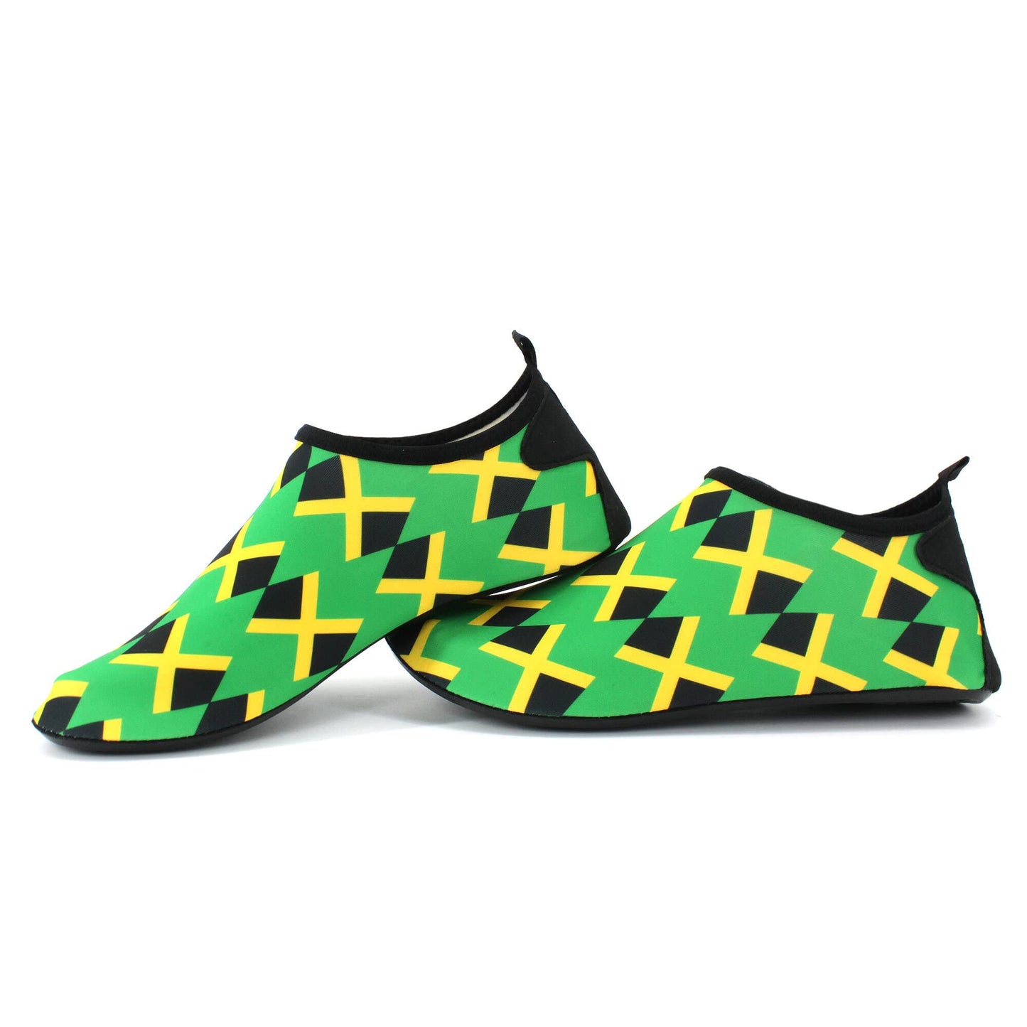 Water Shoes for Women and Men Quick-Dry Swim Beach Shoes for Outdoor Surfing Yoga Exercise Jamaica Flag Caribbean Reggae Rasta