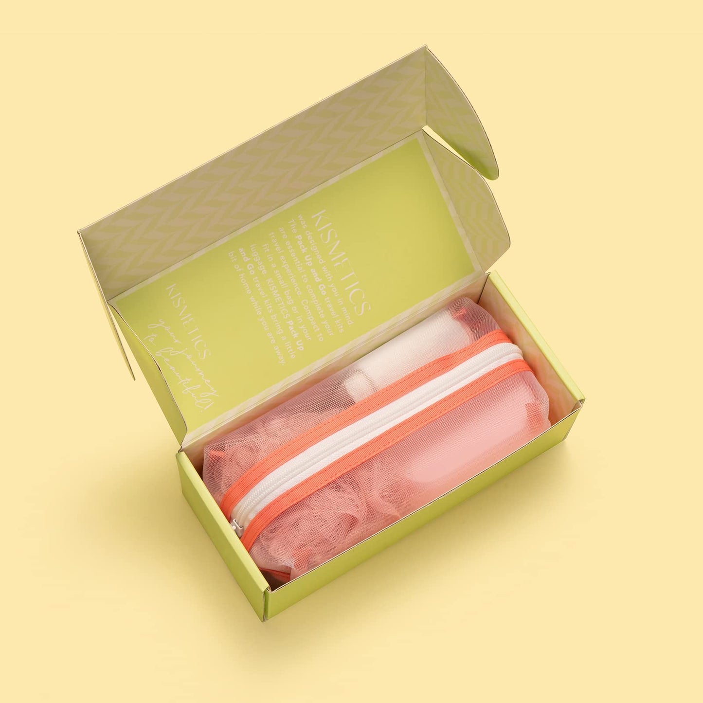 Travel Essentials 5 Piece Bath Accessory Kit, Bath Accessories with Toiletry Bag, Doop Kit (Lime)