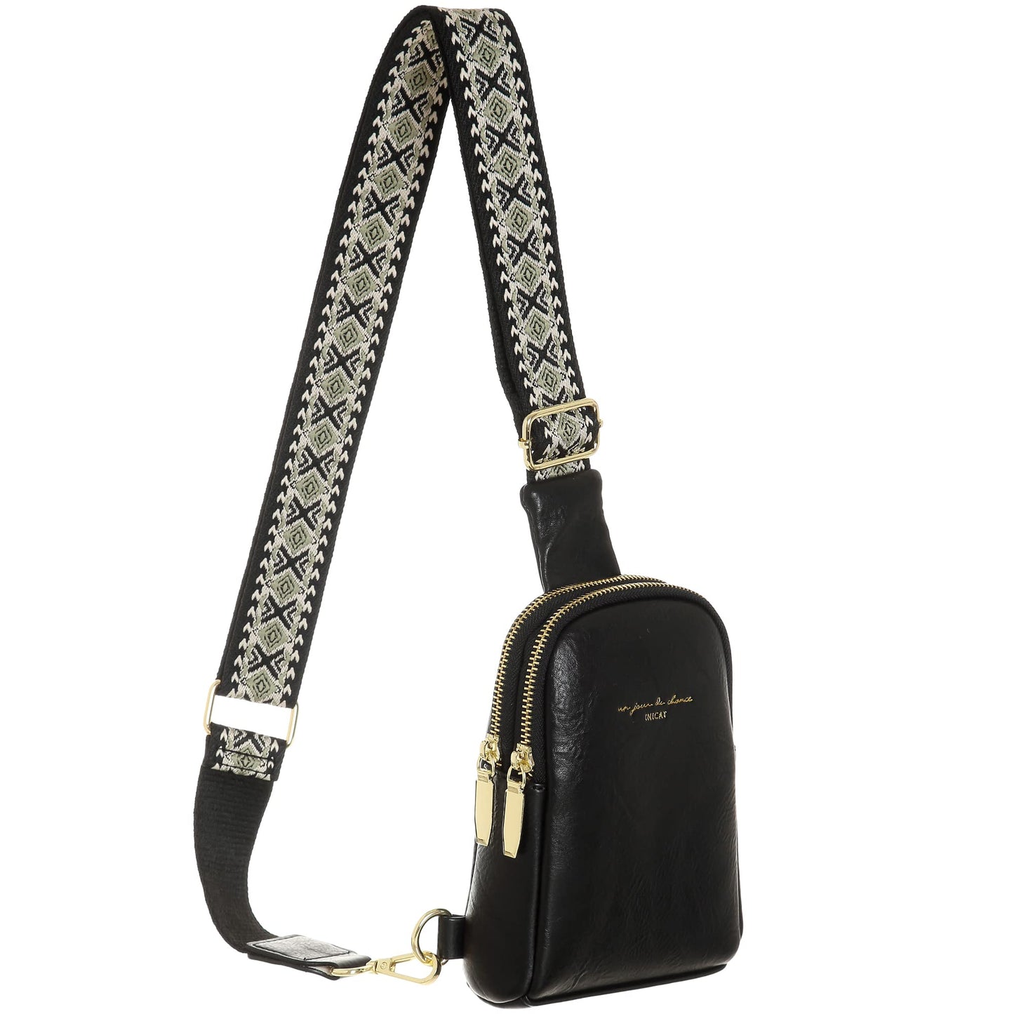 INICAT Travel Small Sling Bag Leather Crossbody Bags for Women Fanny Packs Cross Body Bag for Woman Cross Body Purses