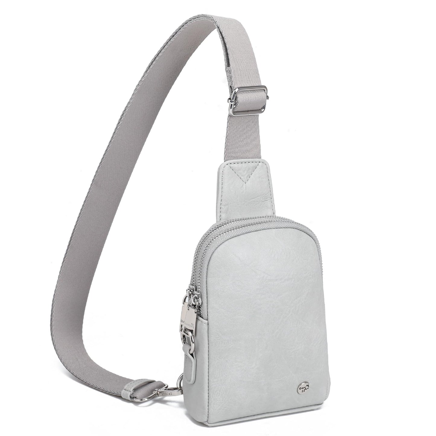 INICAT Travel Small Sling Bag Leather Crossbody Bags for Women Fanny Packs Cross Body Bag for Woman Cross Body Purses