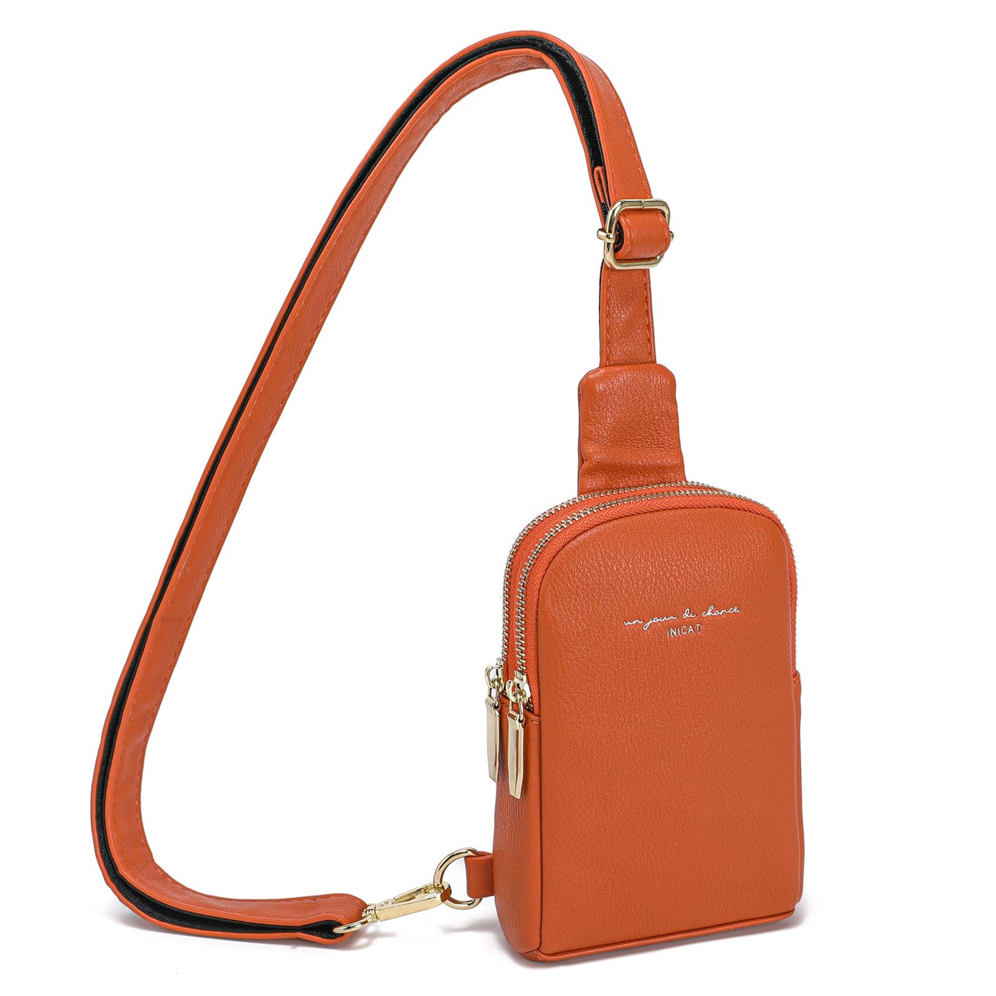 INICAT Travel Small Sling Bag Leather Crossbody Bags for Women Fanny Packs Cross Body Bag for Woman Cross Body Purses