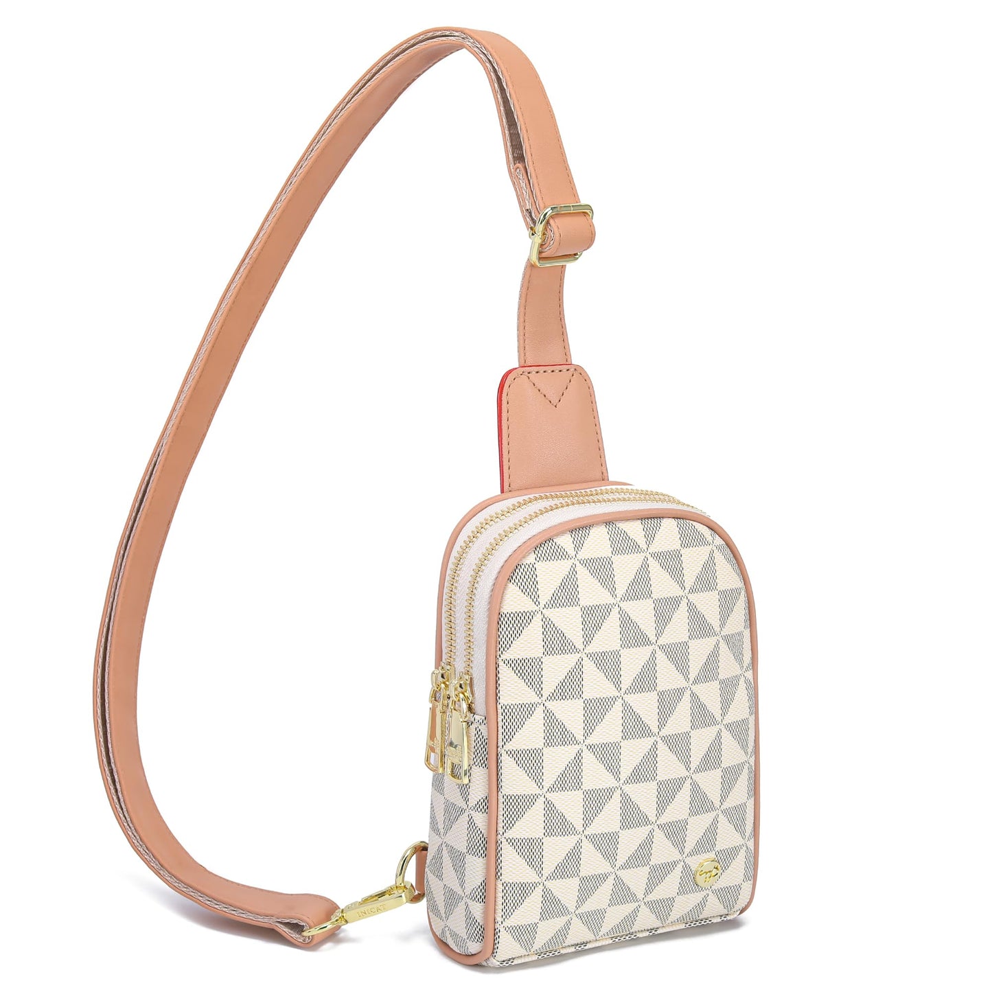 INICAT Travel Small Sling Bag Leather Crossbody Bags for Women Fanny Packs Cross Body Bag for Woman Cross Body Purses