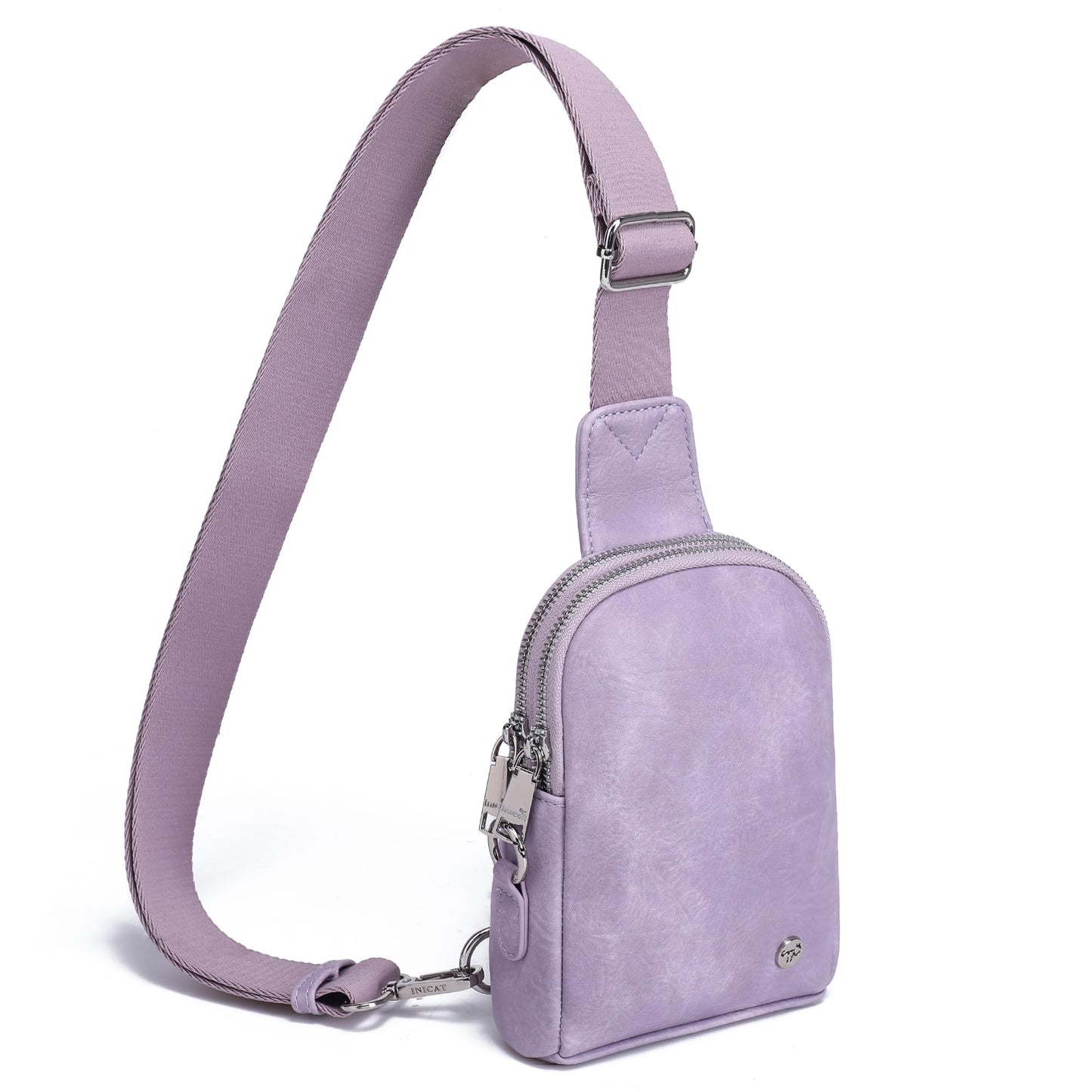 INICAT Travel Small Sling Bag Leather Crossbody Bags for Women Fanny Packs Cross Body Bag for Woman Cross Body Purses