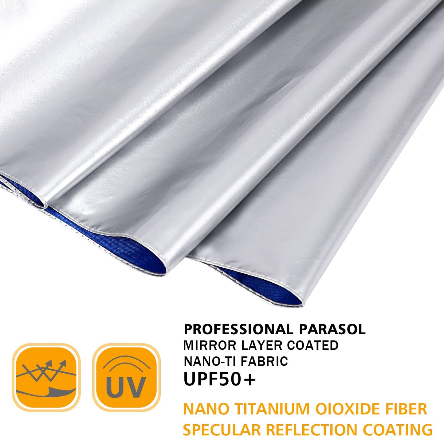 G4Free UPF 50+ UV Protection Large Travel Umbrella 42/46 Inch Auto Open Close Windproof Sun Blocking Umbrella