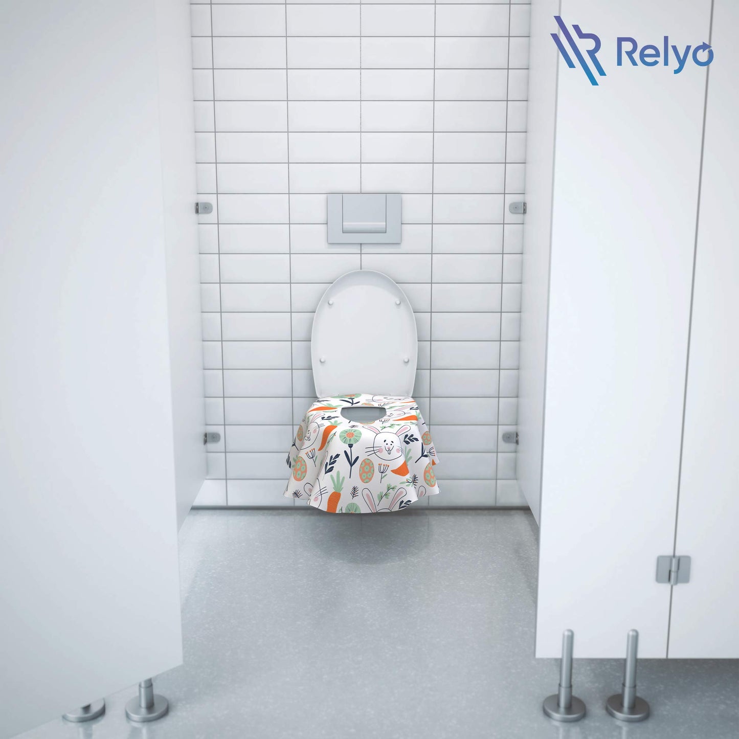 Toilet Seat Covers Disposable - 20 Pack - Waterproof, Ideal for Kids and Adults – Extra Large, Individually Wrapped for Travel, Toddlers Potty Training in Public Restrooms (Waves, 20)