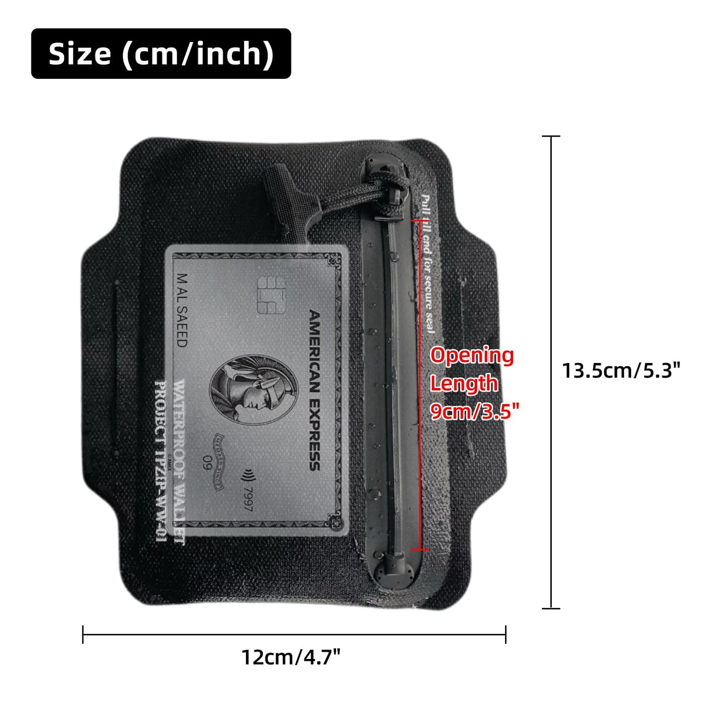 IPX7 Waterproof Armband Wallet - Submersible Protection for Small Valuables, Card Holder & Wrist Wallet for Outdoor Activities, Travel, and Water Sports
