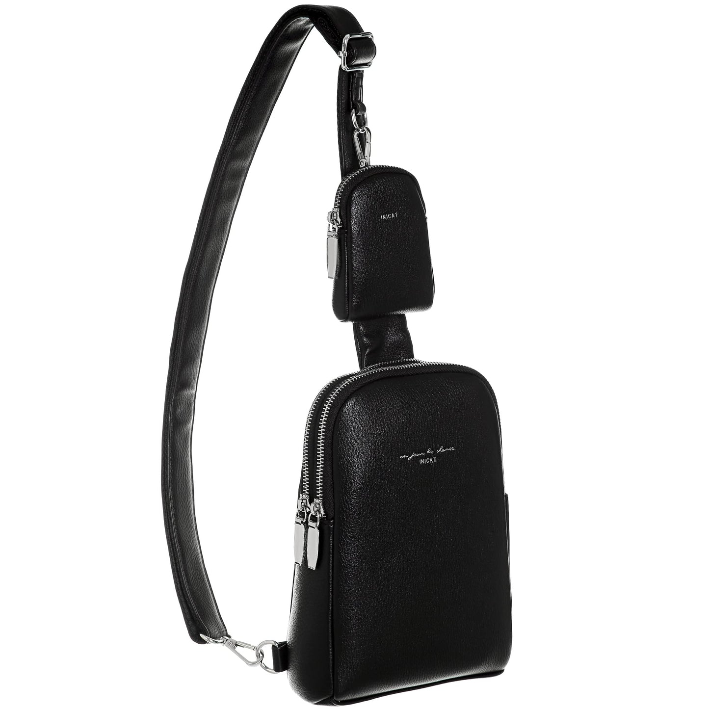 INICAT Travel Small Sling Bag Leather Crossbody Bags for Women Fanny Packs Cross Body Bag for Woman Cross Body Purses