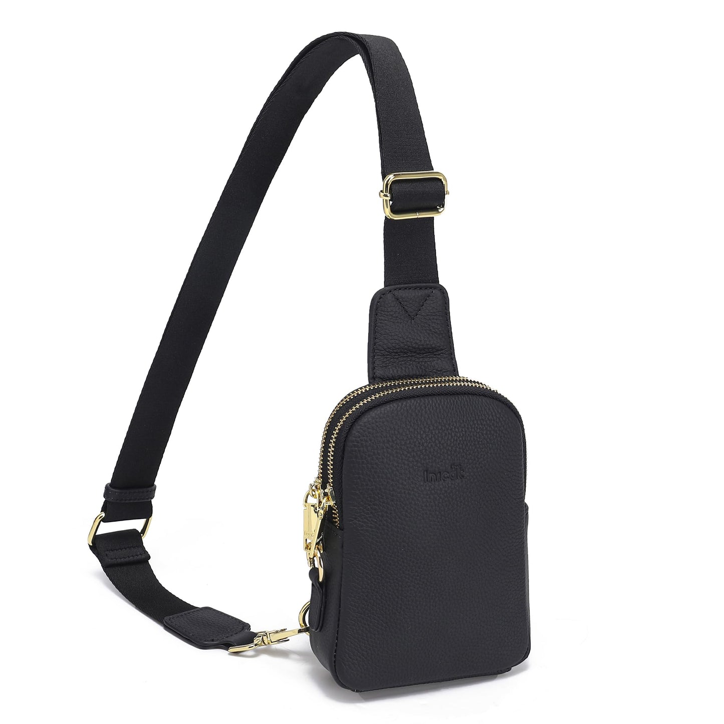 INICAT Travel Small Sling Bag Leather Crossbody Bags for Women Fanny Packs Cross Body Bag for Woman Cross Body Purses