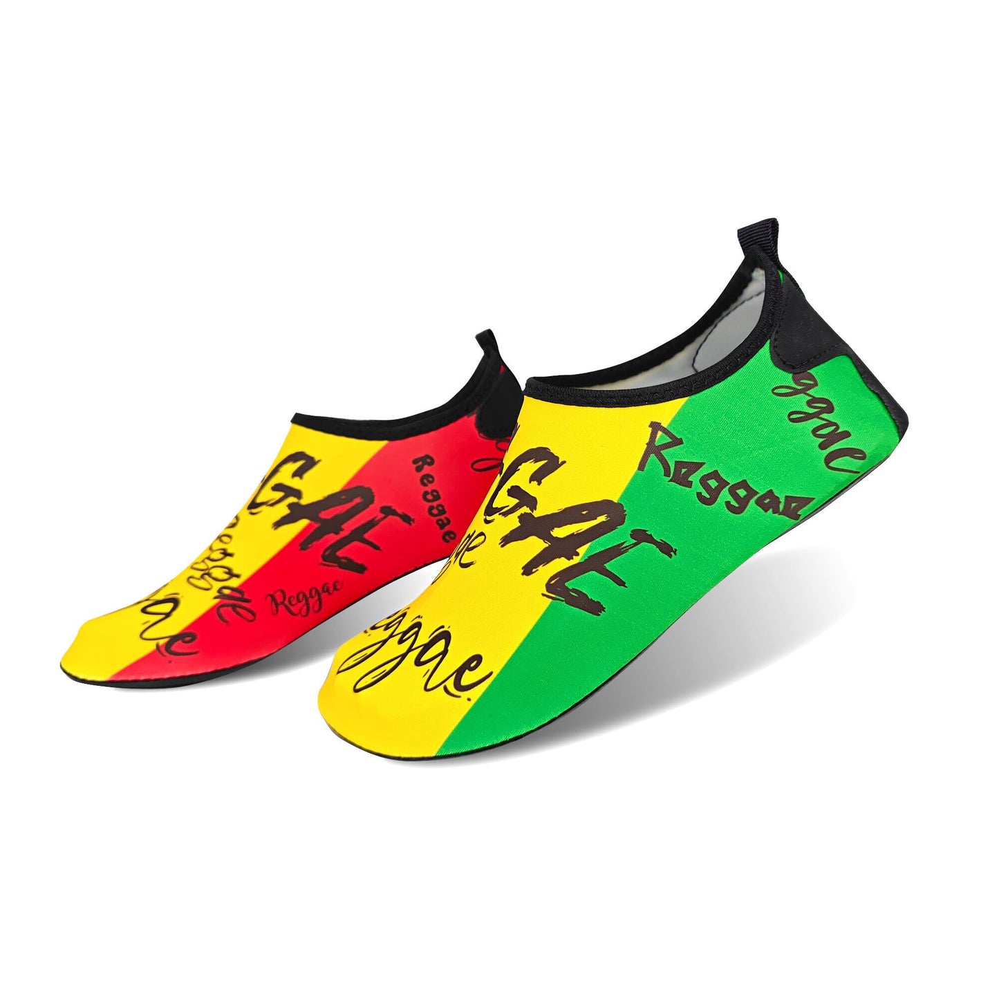 Water Shoes for Women and Men Quick-Dry Swim Beach Shoes for Outdoor Surfing Yoga Exercise Jamaica Flag Caribbean Reggae Rasta