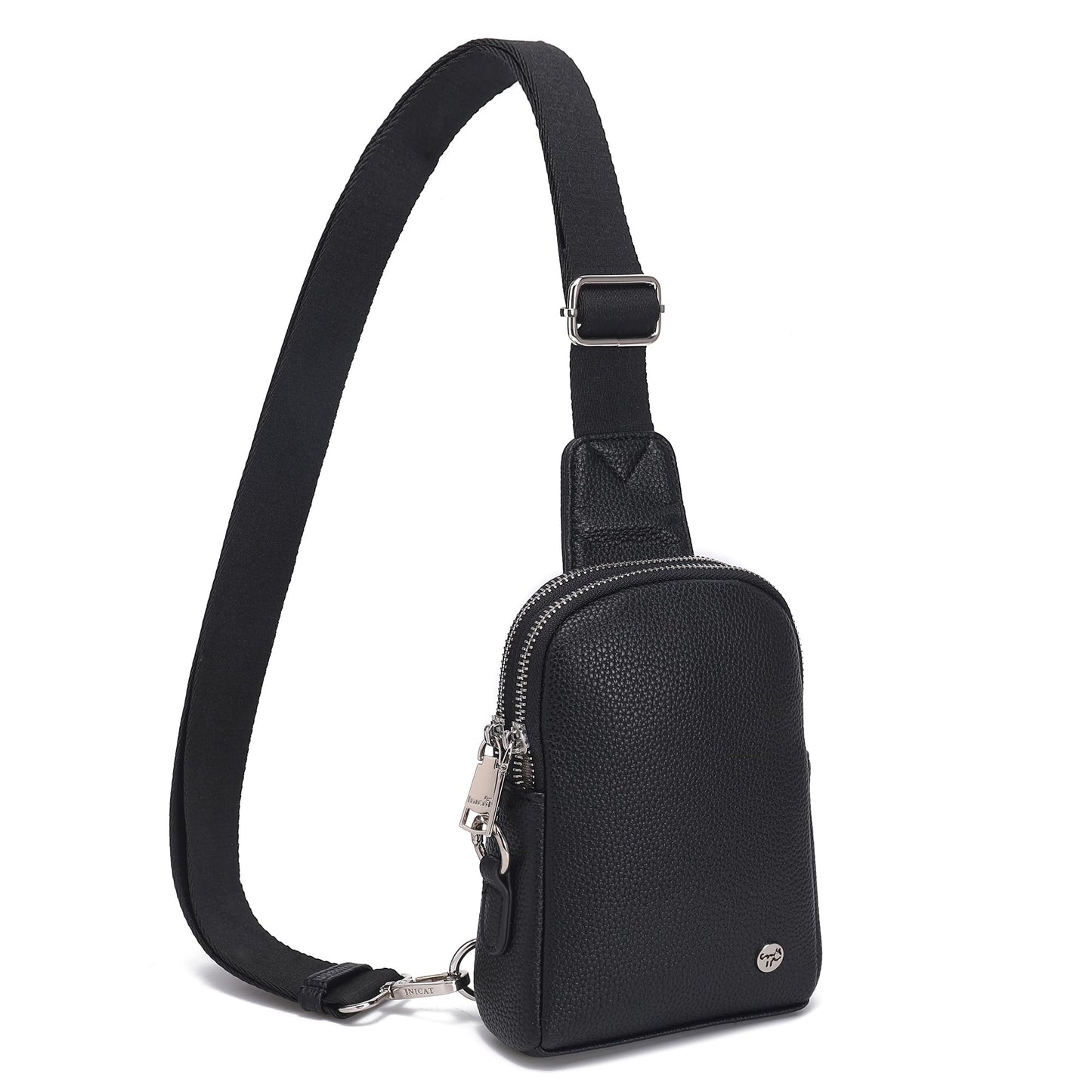 INICAT Travel Small Sling Bag Leather Crossbody Bags for Women Fanny Packs Cross Body Bag for Woman Cross Body Purses