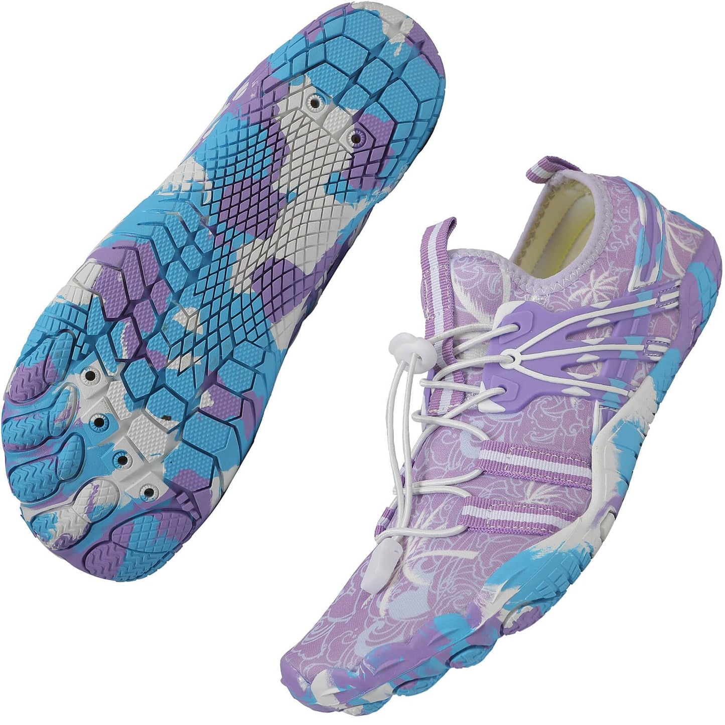 Quick Dry Barefoot Beach & Pool Shoes - Slip-on for Women & Men, Surf, Yoga & Water Sports