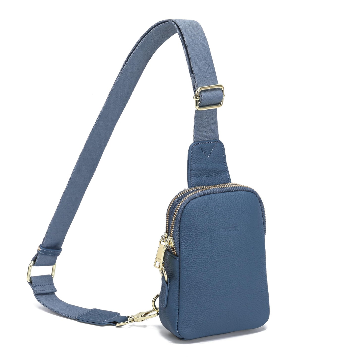 INICAT Travel Small Sling Bag Leather Crossbody Bags for Women Fanny Packs Cross Body Bag for Woman Cross Body Purses