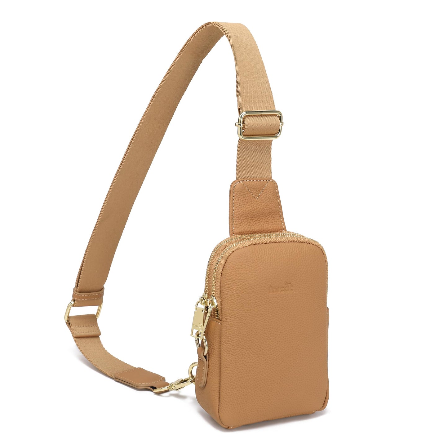 INICAT Travel Small Sling Bag Leather Crossbody Bags for Women Fanny Packs Cross Body Bag for Woman Cross Body Purses