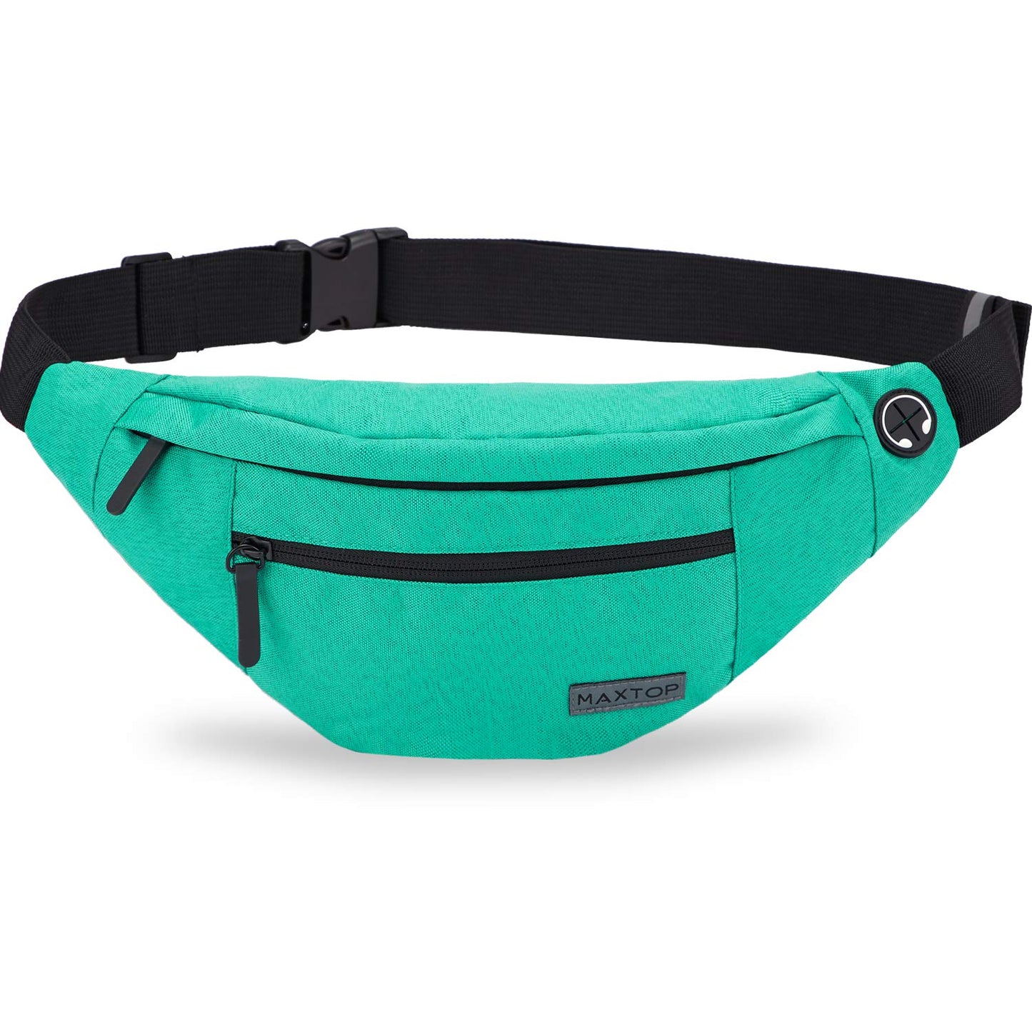 MAXTOP Large Crossbody Fanny Pack with 4-Zipper Pockets,Gifts for Enjoy Sports Festival Workout Traveling Running Casual Hands-Free Wallets Waist Pack Phone Bag Carrying All Phones