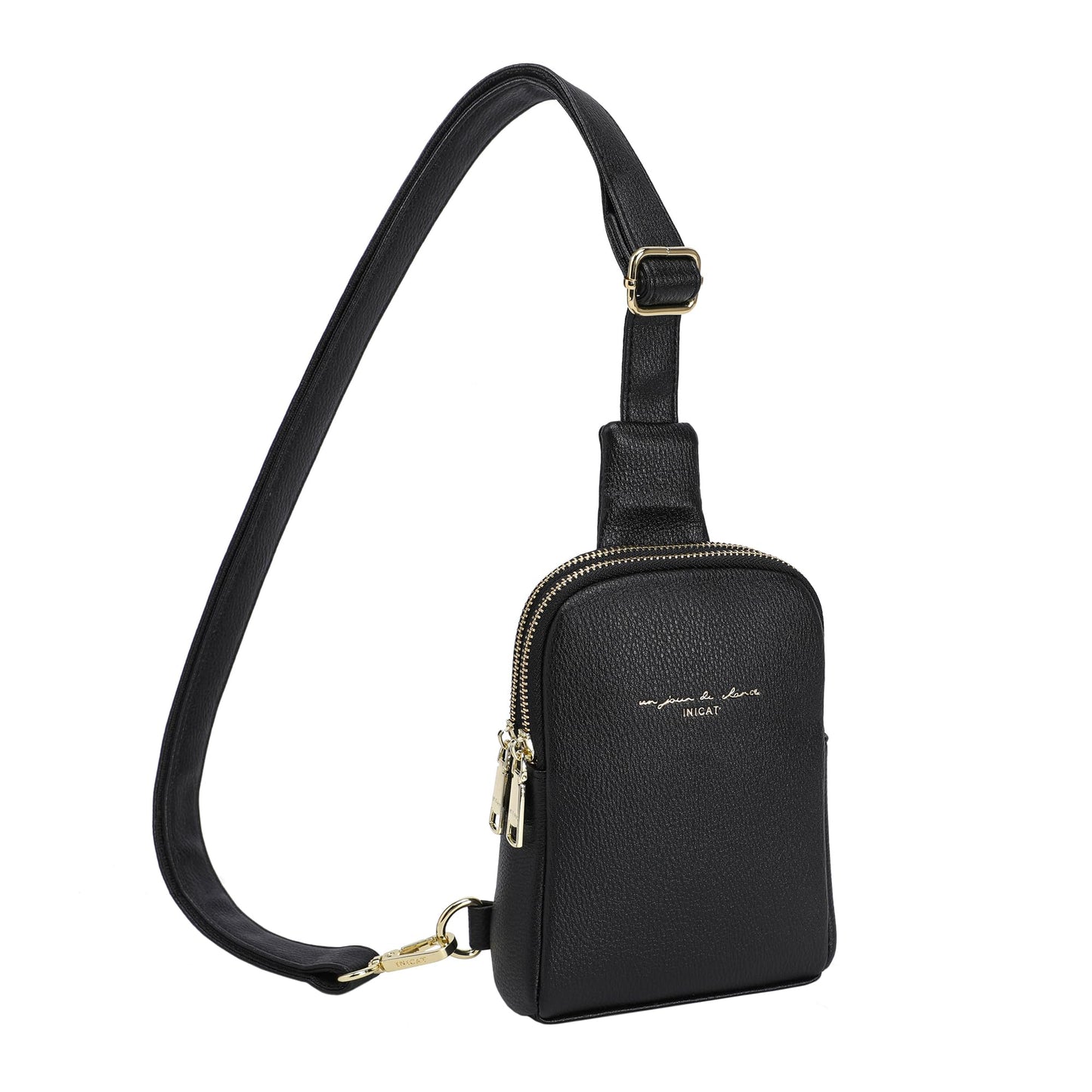 INICAT Travel Small Sling Bag Leather Crossbody Bags for Women Fanny Packs Cross Body Bag for Woman Cross Body Purses