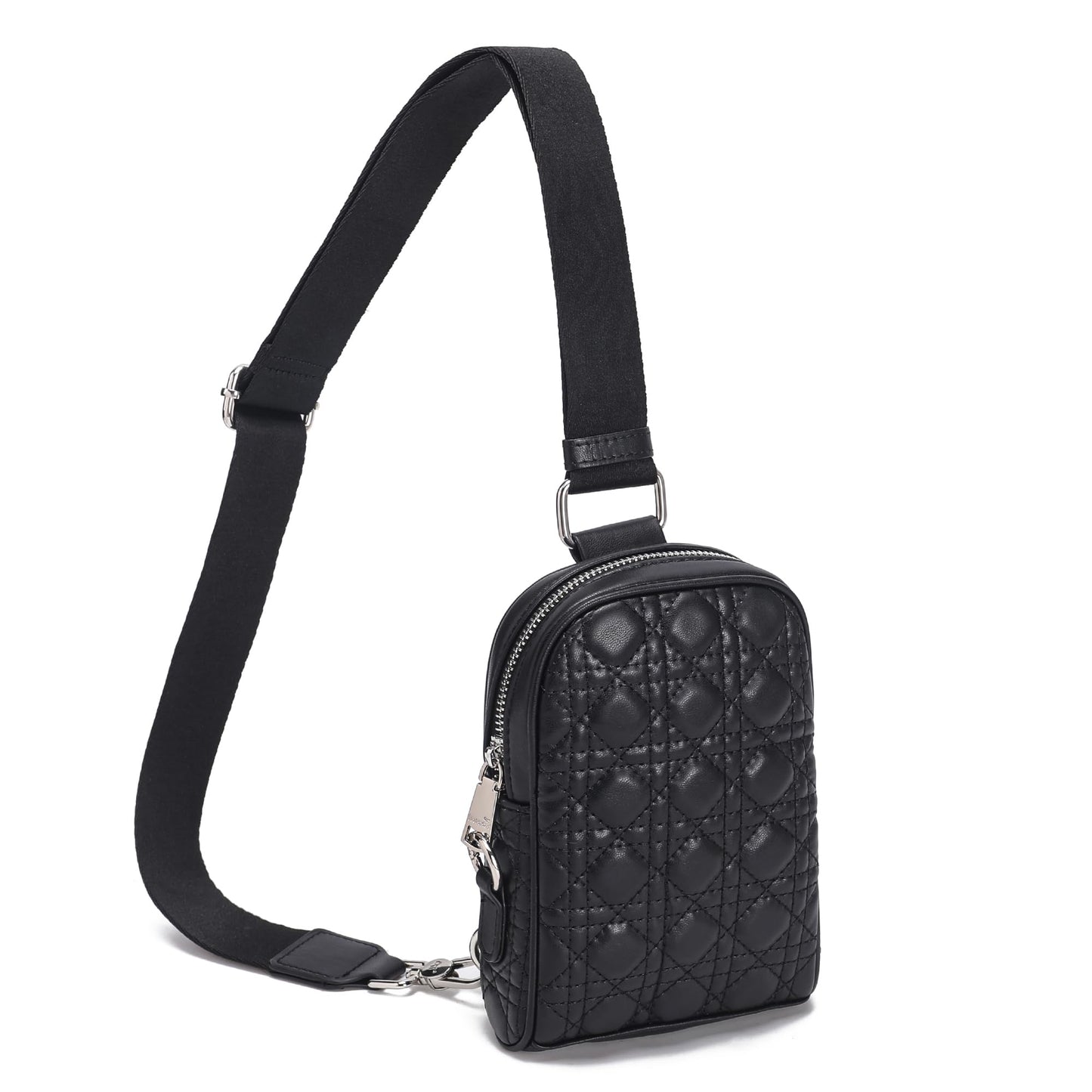 INICAT Travel Small Sling Bag Leather Crossbody Bags for Women Fanny Packs Cross Body Bag for Woman Cross Body Purses