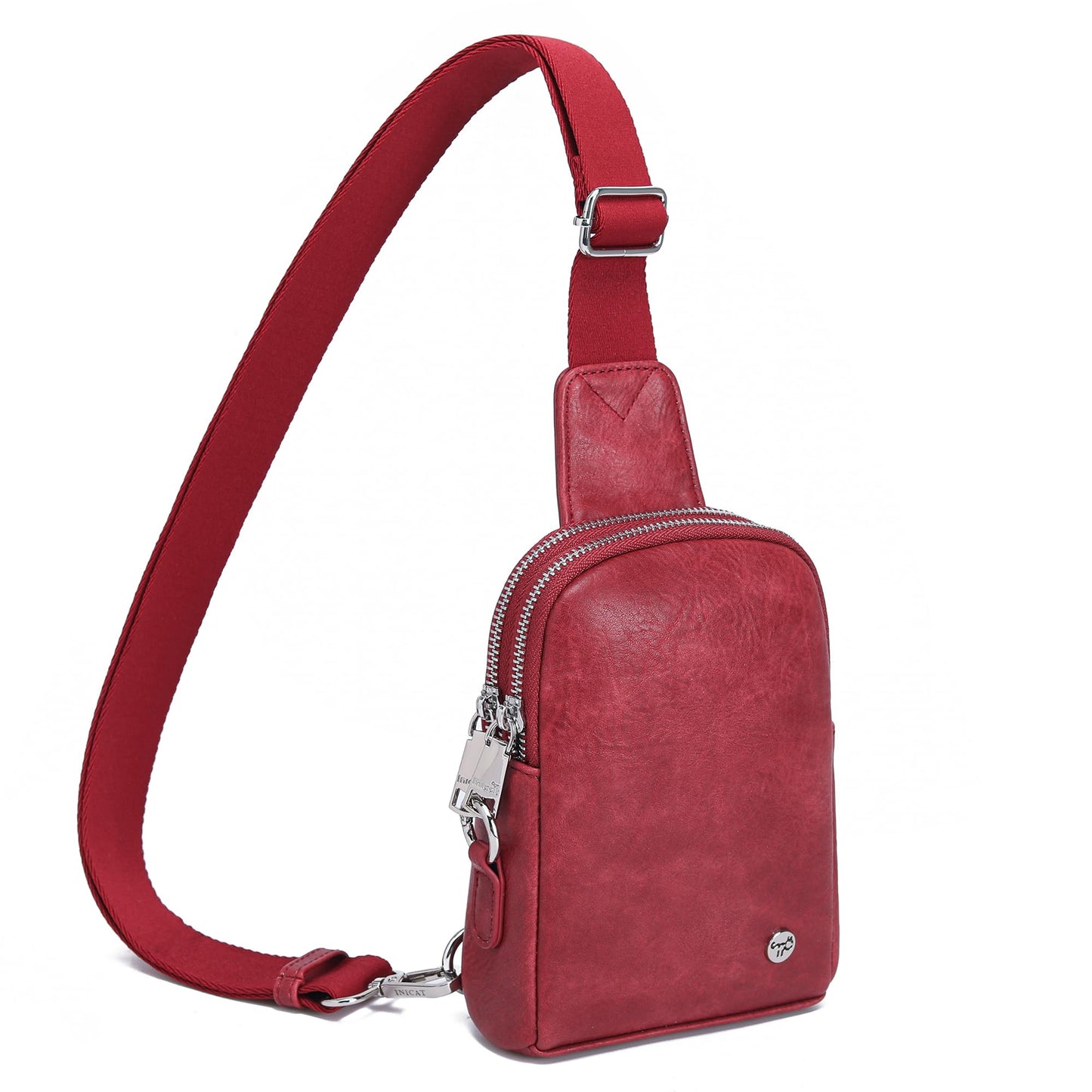 INICAT Travel Small Sling Bag Leather Crossbody Bags for Women Fanny Packs Cross Body Bag for Woman Cross Body Purses