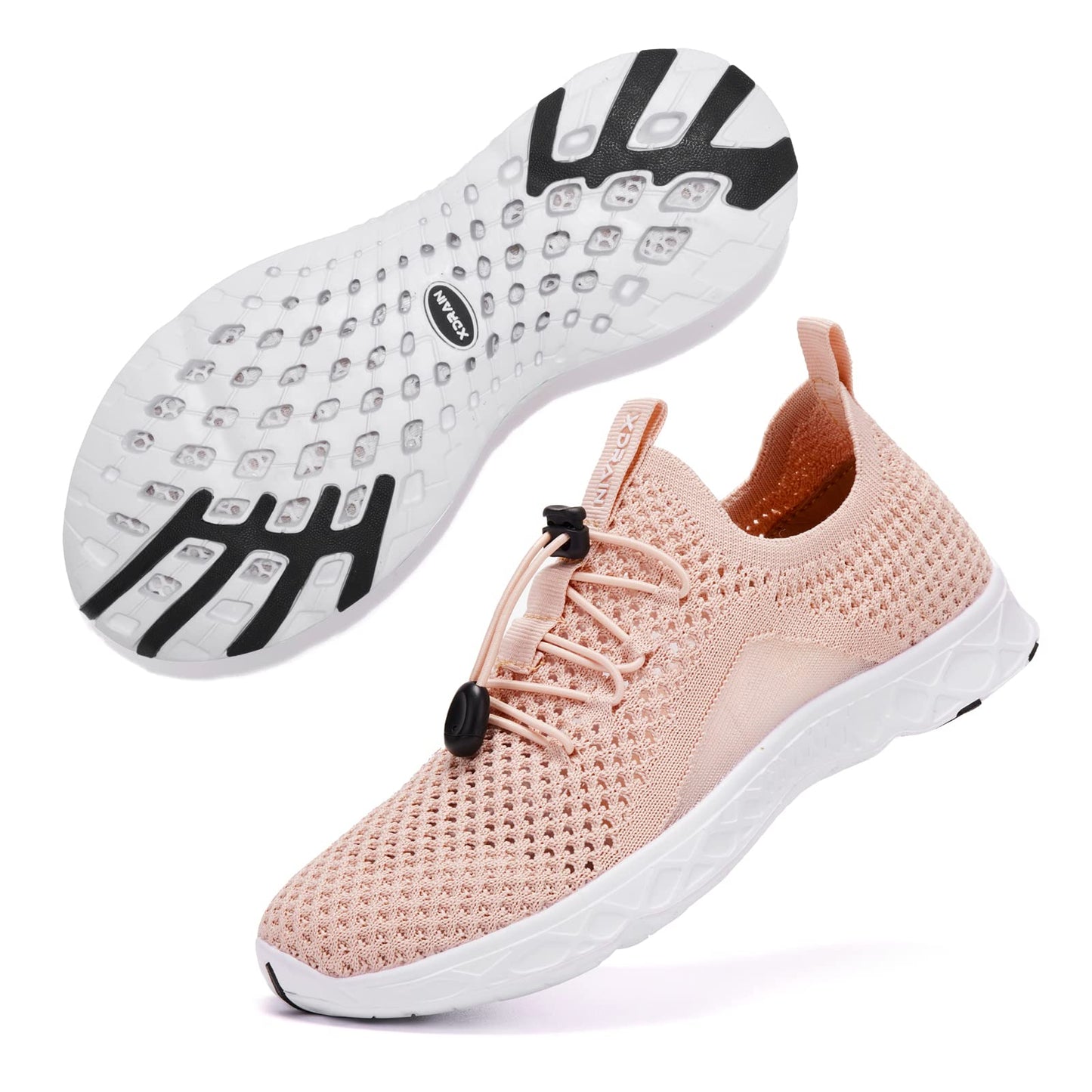 ALEADER Xdrain Women's Water Shoes Mesh Slip On Aqua Shoes for Beach, Swimming, Travel & Tennis