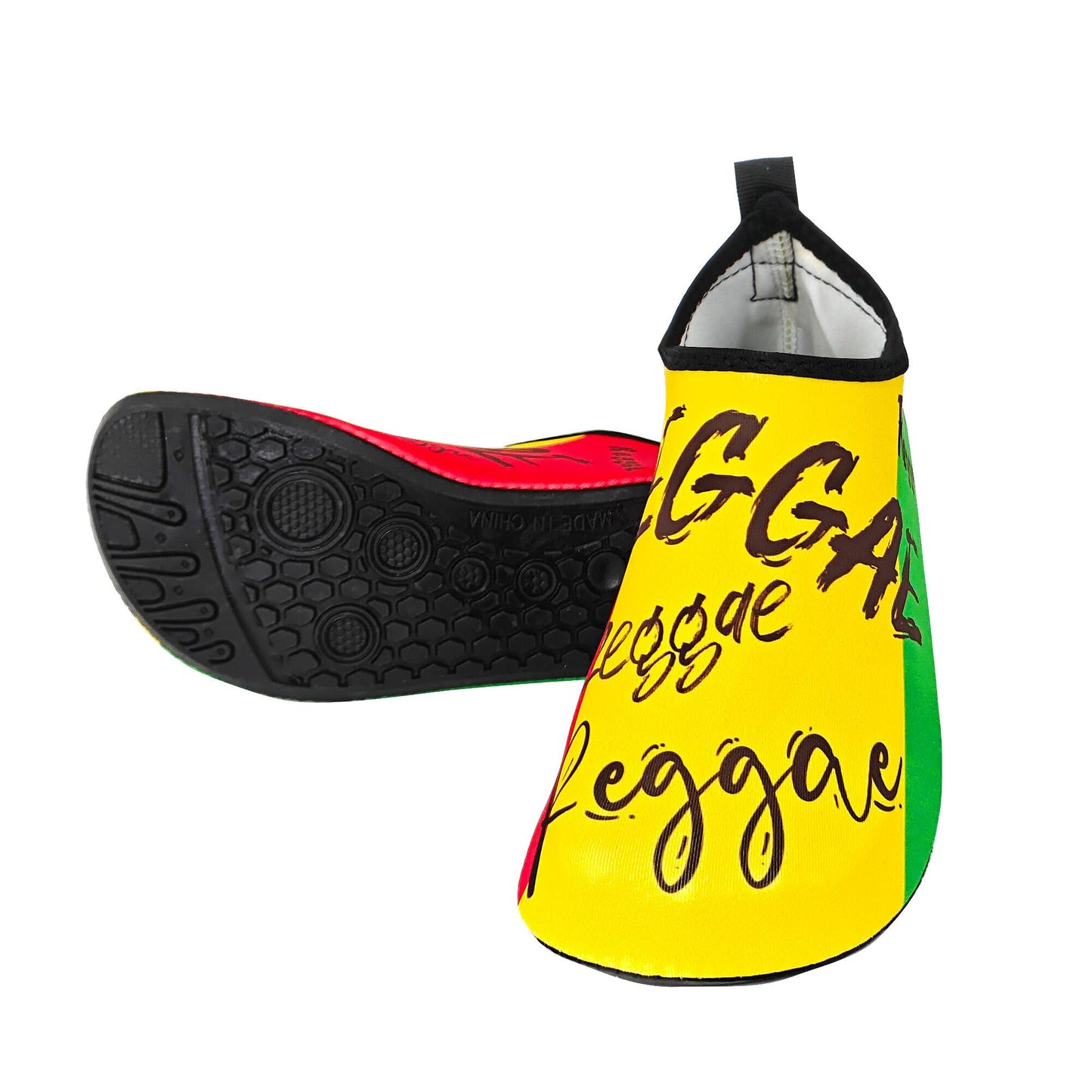 Water Shoes for Women and Men Quick-Dry Swim Beach Shoes for Outdoor Surfing Yoga Exercise Jamaica Flag Caribbean Reggae Rasta