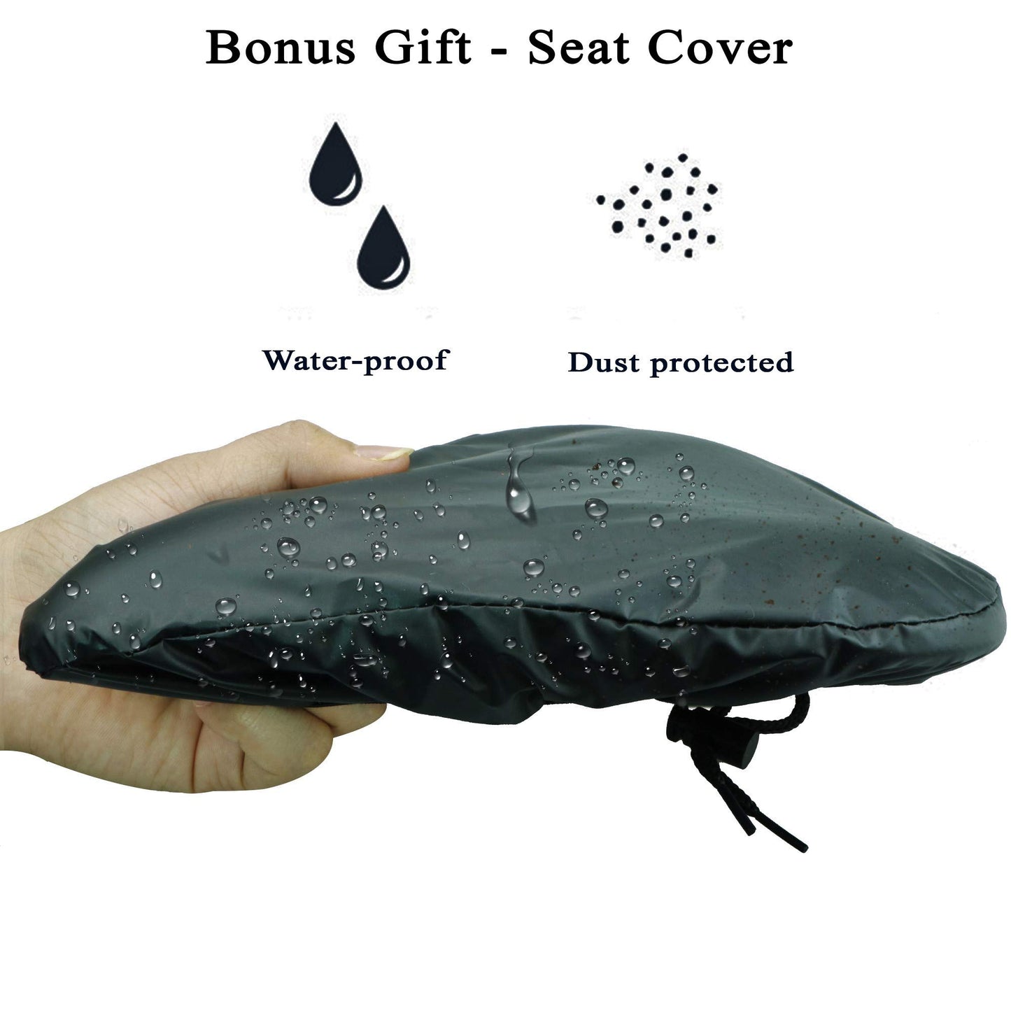 Gel Bike Seat Cover Padded Bicycle Seat Covers for Men – Comfort Soft Silicone Bicycle Seat Pad for Mountain Road Bike Outdoor Cycling – Stationary Cycle Spin Bike Seat Cushion Pads Spinning