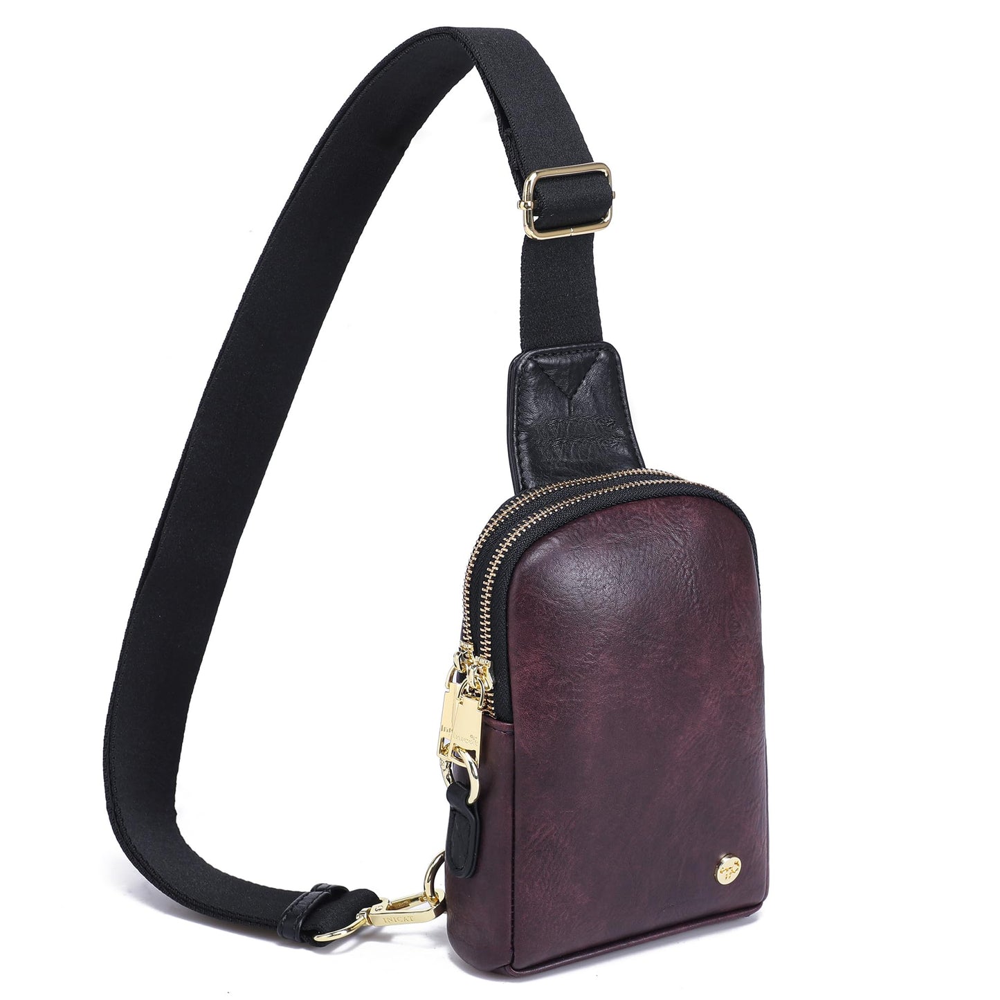 INICAT Travel Small Sling Bag Leather Crossbody Bags for Women Fanny Packs Cross Body Bag for Woman Cross Body Purses