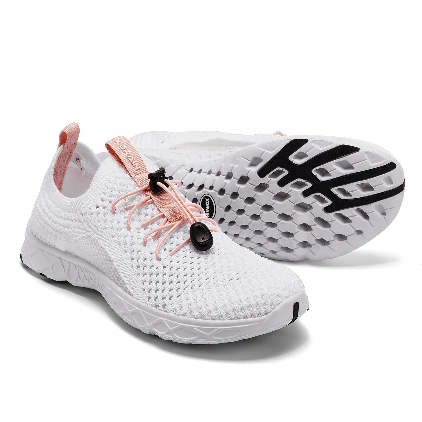 ALEADER Xdrain Women's Water Shoes Mesh Slip On Aqua Shoes for Beach, Swimming, Travel & Tennis