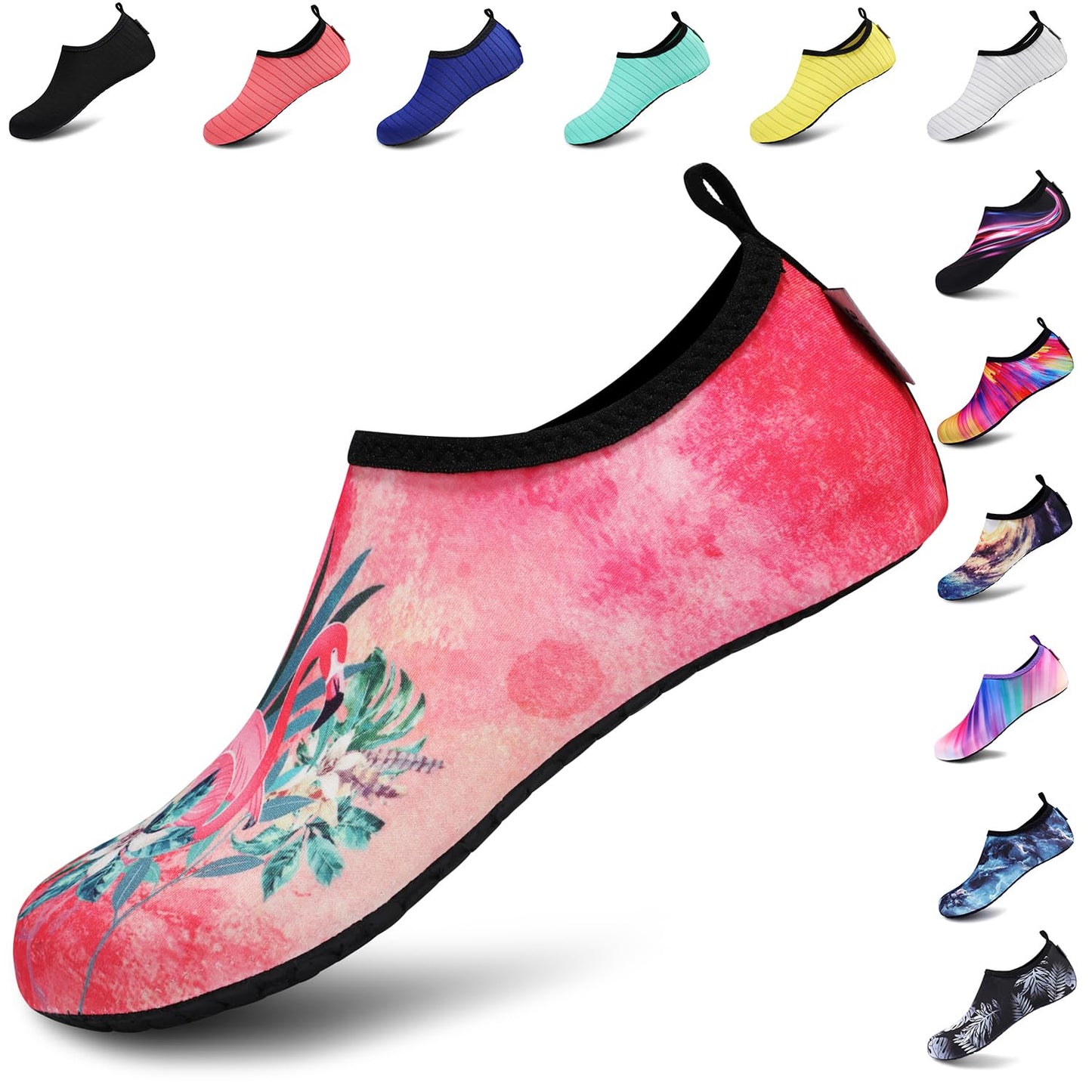 VIFUUR Water Sports Shoes Barefoot Quick-Dry Aqua Yoga Socks Slip-on for Men Women