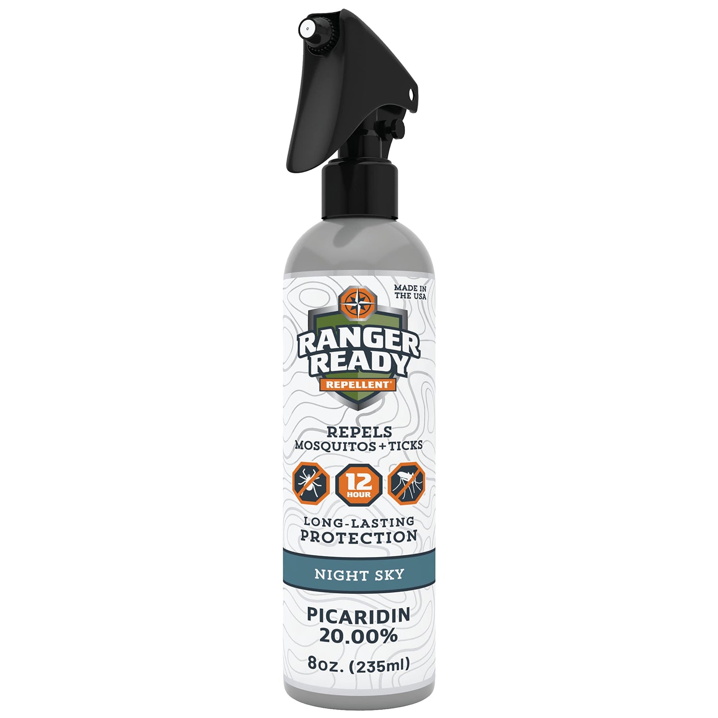 Ranger Ready Repellents Picaridin Insect Repellent Spray - Mosquito Repellent and Tick Spray, Scent Zero, Travel Size Bug Spray (3.4 oz, Pack of 1)